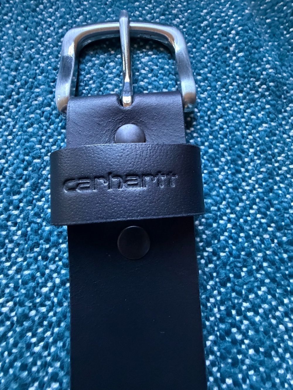 Carhartt Men’s Black Full Grain Leather Belt Size 38 WB5509-M Workwear